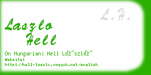 laszlo hell business card